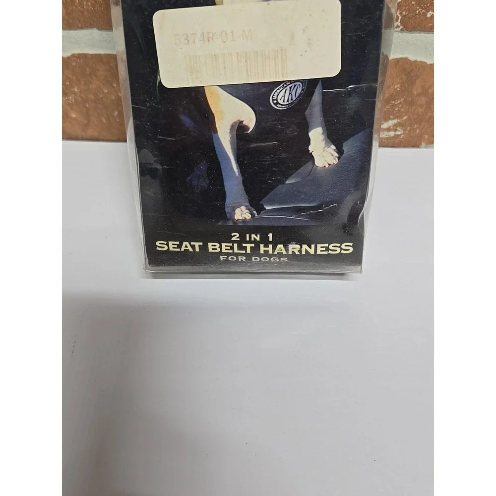 American Kennel Club 2-in-1 Seatbelt Harness Dogs Size Medium Chest 25